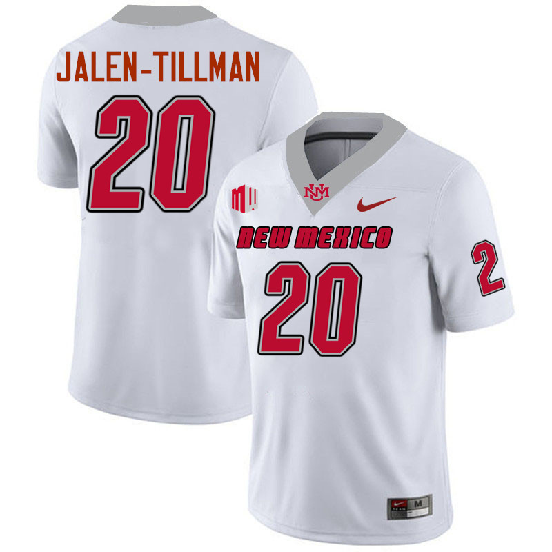 Ryan Jalen-Tillman UNM Lobos Jersey,New Mexico Lobos Football Jersey,Uniforms-White